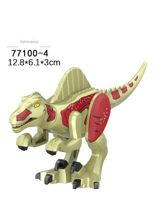 NIBEMINENT Small Dinosaur Building Blocks - Triceratops Jurassic Educational Toy
