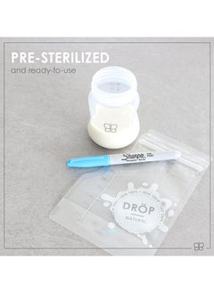 bbluv Dröp Breastmilk Storage Bags – 240ml, Leakproof Double Zip Seal, BPA-Free, Pre-Sterilized, Freezer-Safe, Self-Standing Design, Easy-Pour Spout for Hassle-Free Use | bblüv  - Image 5