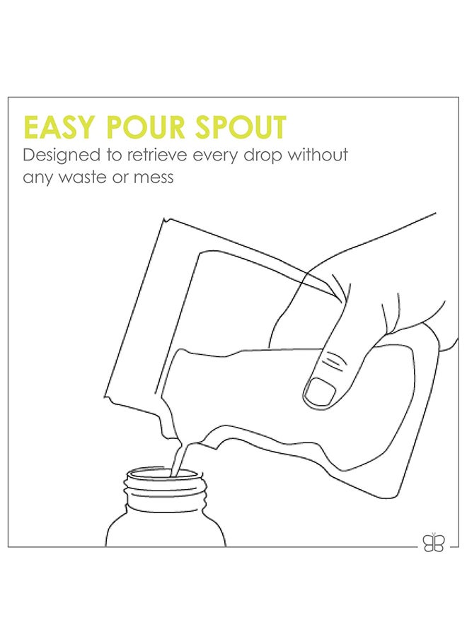 bbluv - Dröp Breastmilk Storage Bags – 240ml, Leakproof Double Zip Seal, BPA-Free, Pre-Sterilized, Freezer-Safe, Self-Standing Design, Easy-Pour Spout for Hassle-Free Use | bblüv - Image 1
