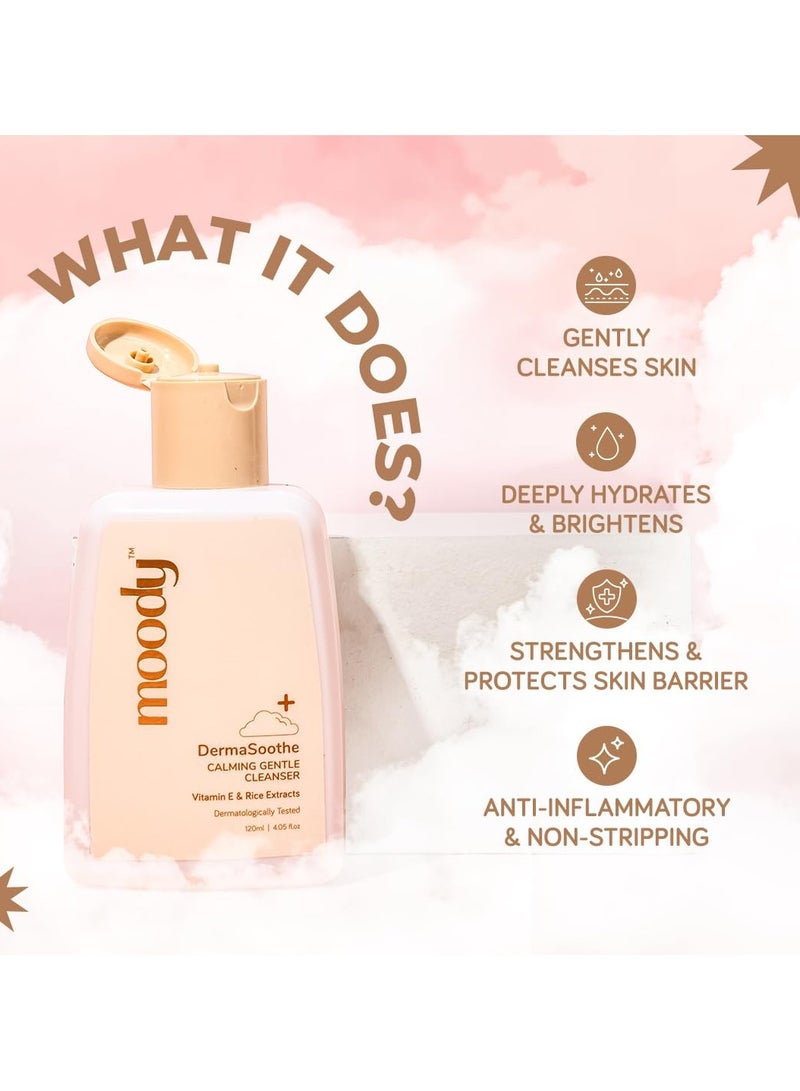  مودي ديرما سوث غسول الوجه ديرما سوث غسول الوجه المرمم للحاجز الواقي من السيراميد وفيتامين E وخلاصة الأرز | غسول الوجه للبشرة المختلطة | غسول الوجه للبشرة الحساسة | بشرة متوهجة | مناسب لجميع أنواع البشرة 120 مل - Image 2