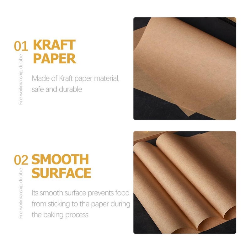 100 Sheets 30x30cm Non-Stick Parchment Baking Paper for Oven Air Fryer Grilling Food Wrapping - Image 4