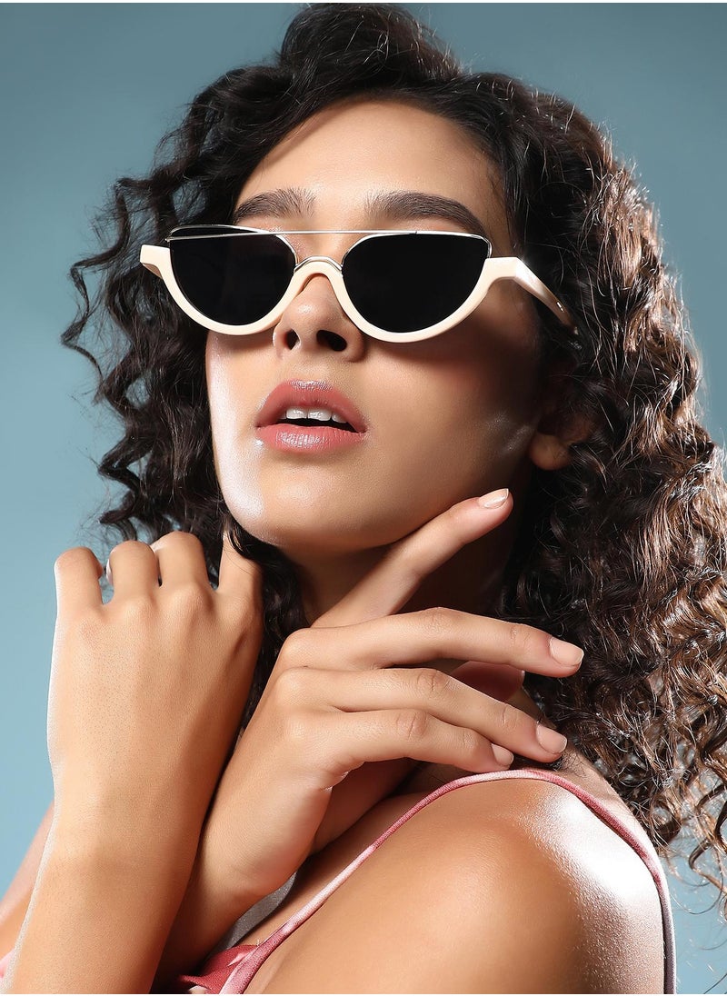Haute Sauce Polarized Full Rim Cat Eye Sunglasses For Women  - Image 4
