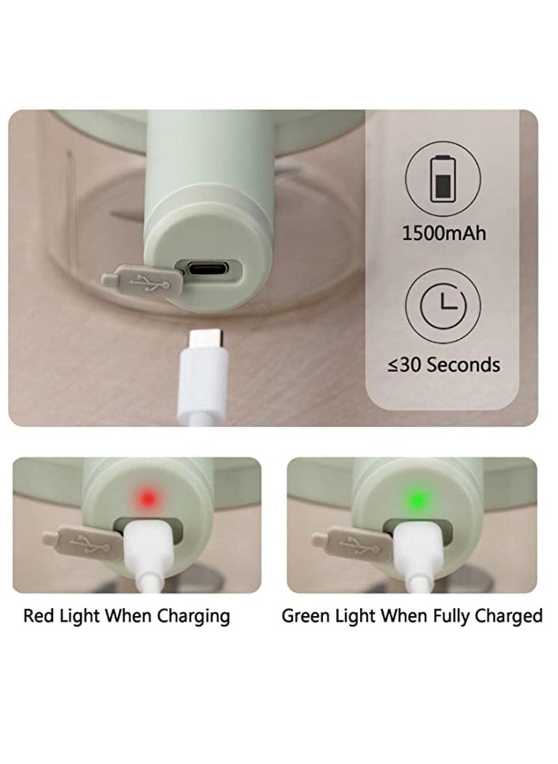Yuwell - 4 in 1 Multifunctional USB Rechargeable Handheld Electric Vegetable Cutter Set Garlic Mud Masher Food Chopper Portable Mini Wireless Food Processor Slicer For Garlic Pepper Chili On - Image 1