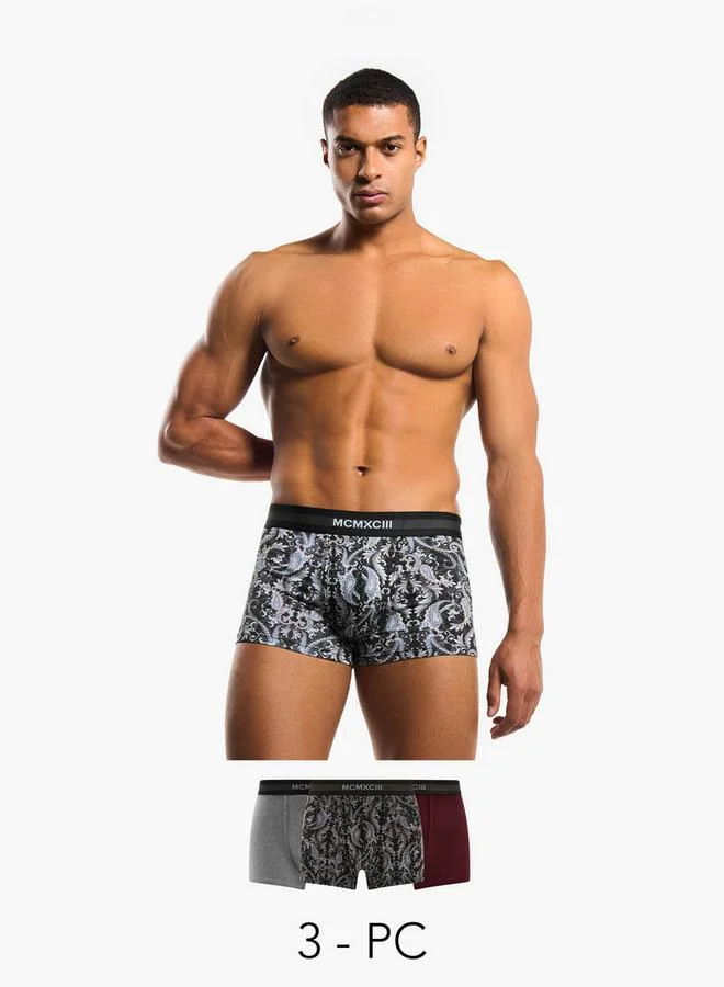 سبلاش فيڤ Men Assorted Design Hipster Briefs Pack of 3