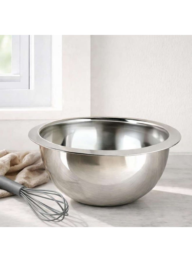Pan Home Stainless Steel Mixing Bowl - 26cm Diameter - Image 1