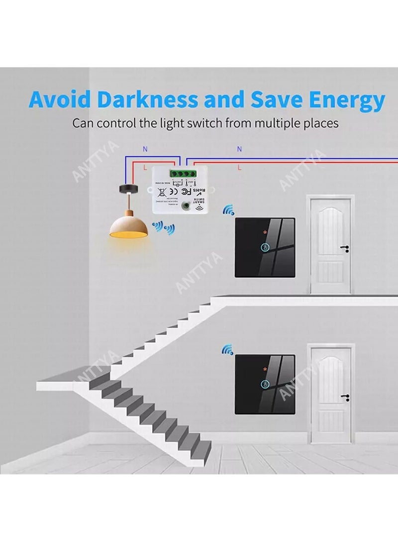 Generic Wireless Light Switch and 433MHz Wall Switch Remote Control Lamp Bulb Fan Switch,110V 220V 230V 240V 10A Relay Receiver  - Image 2