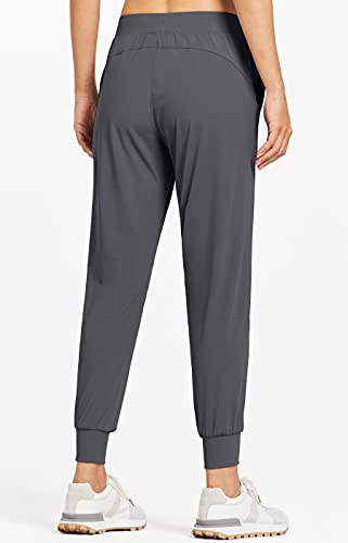 Libin Women's Joggers Pants Athletic Sweatpants with Pockets Running Tapered Casual Dance Pants for Workout,Lounge, Dark Grey L - Image 2