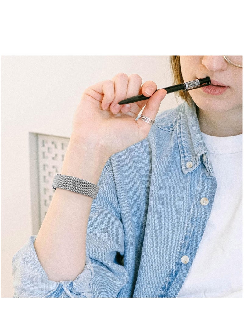 Metal Straps for Huawei Band 8 Adjustable Stainless Steel Replacement Strap with Magnetic Buckle for Huawei Band 8 Women Men - Image 4