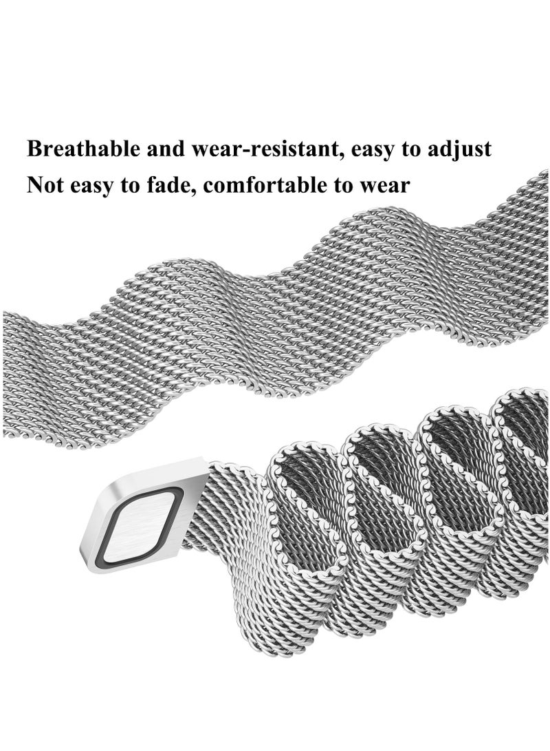 Metal Straps for Huawei Band 8 Adjustable Stainless Steel Replacement Strap with Magnetic Buckle for Huawei Band 8 Women Men - Image 3