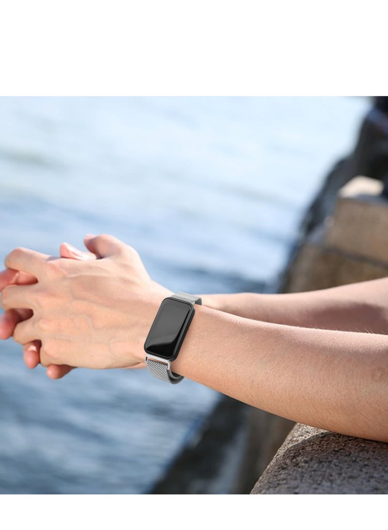 Metal Straps for Huawei Band 8 Adjustable Stainless Steel Replacement Strap with Magnetic Buckle for Huawei Band 8 Women Men - Image 5