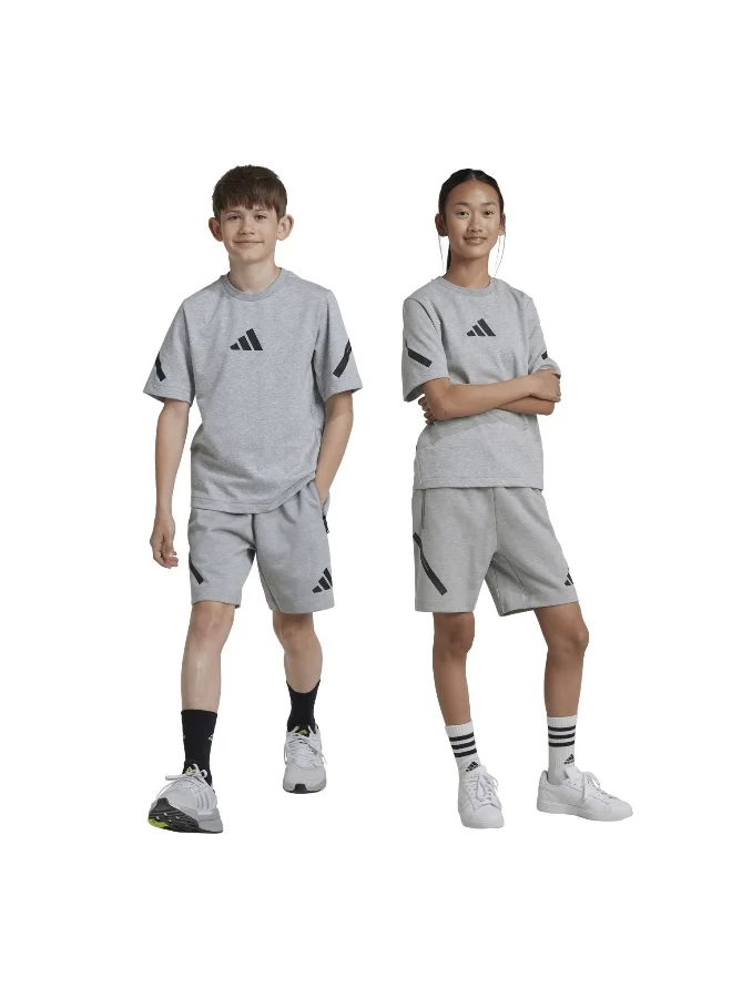 Adidas J Zne Shorts Grey Training Shorts For Kids Unisex 128