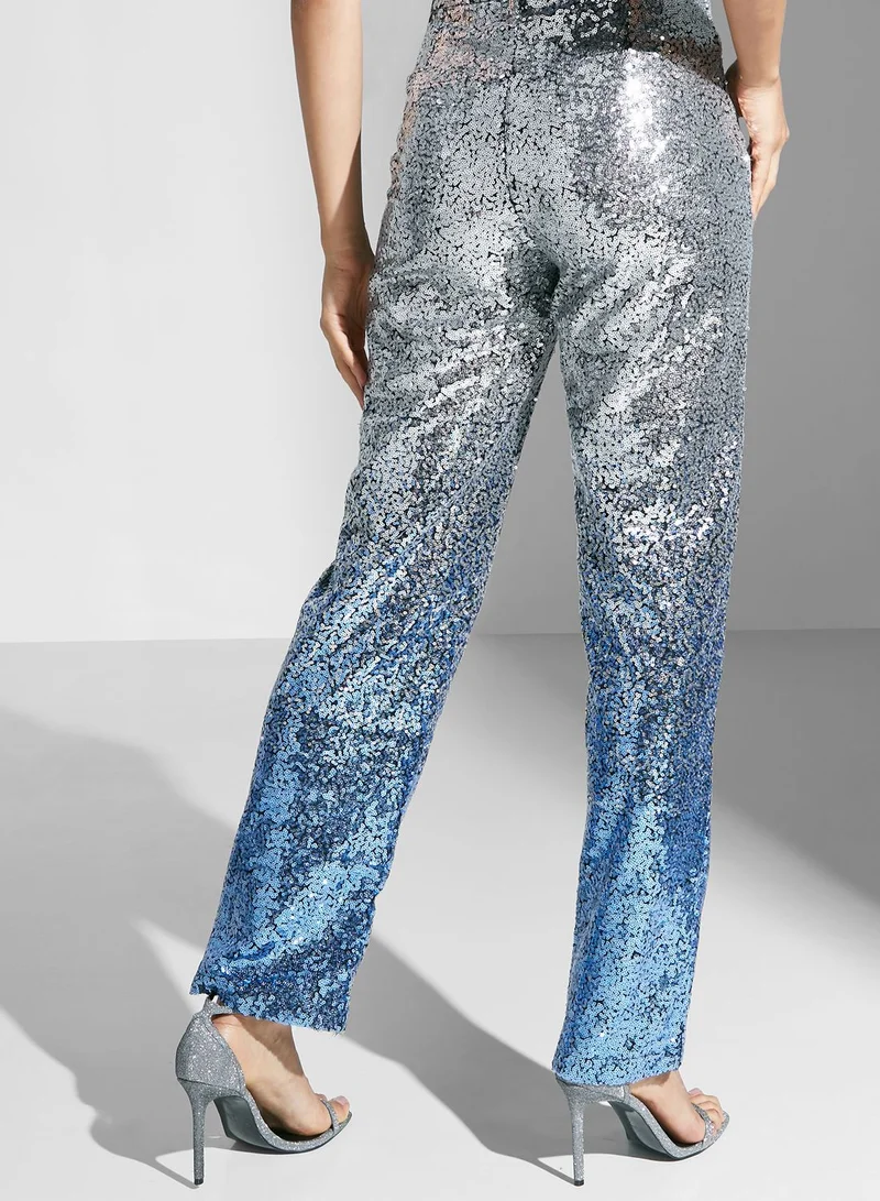 Amy Lynn Sequin Wide Leg Pants