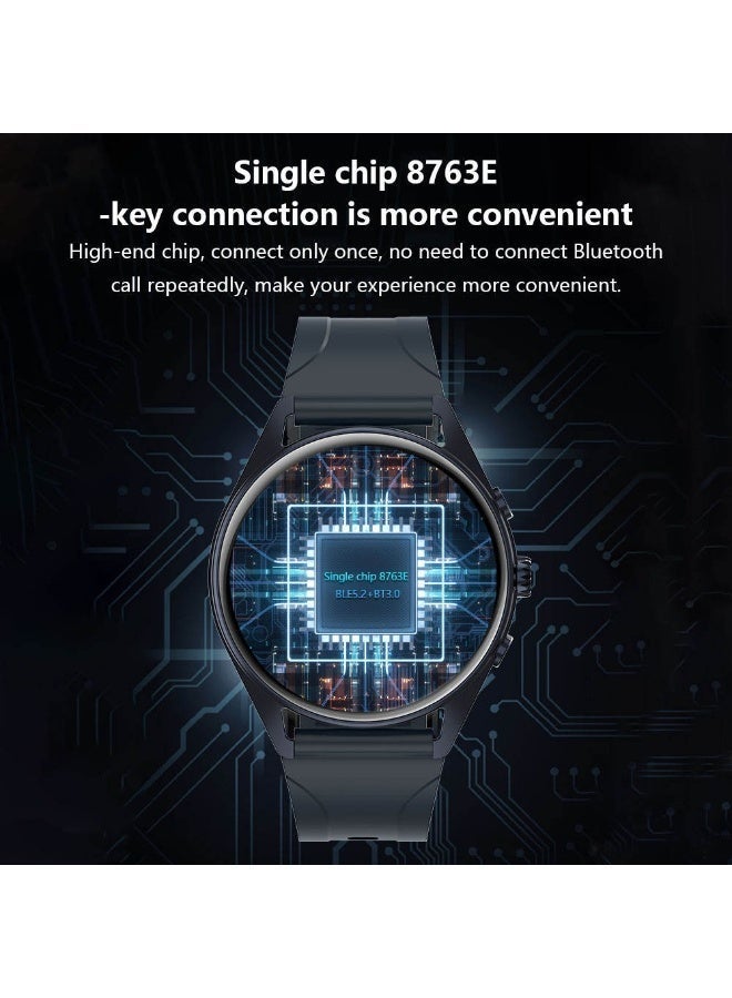 Smartwatch – 1.3-inch Super AMOLED Round Display, Bluetooth Calling & Health Tracking – Ramadan Special Edition – Includes 2 Interchangeable Straps – Rose Gold/Pink - Image 2