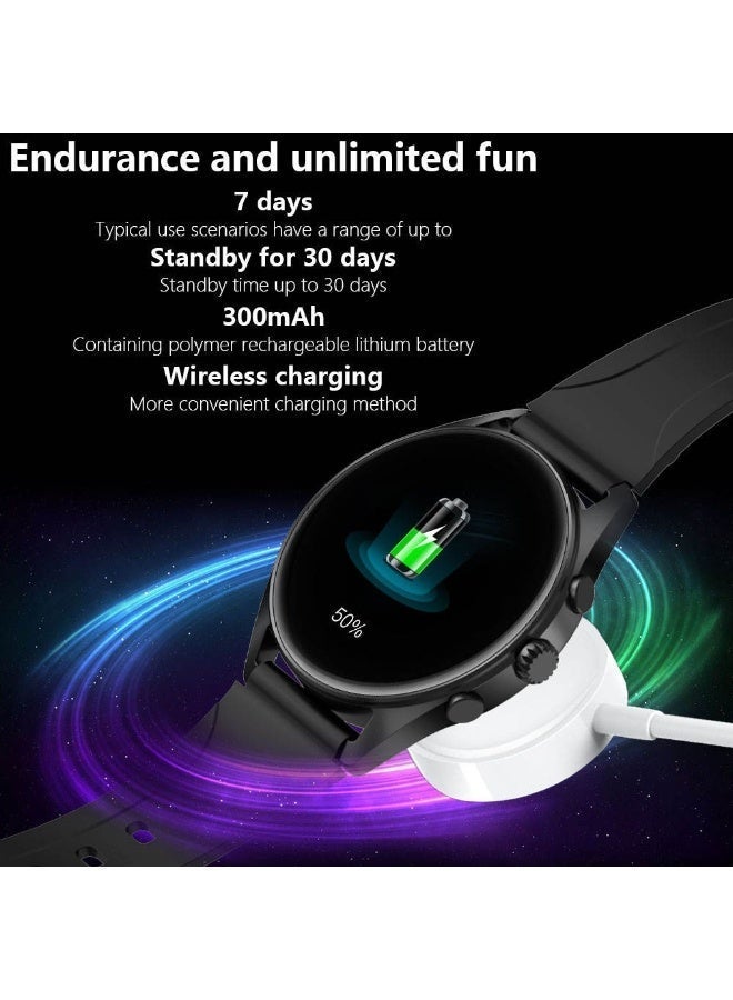 Smartwatch – 1.3-inch Super AMOLED Round Display, Bluetooth Calling & Health Tracking – Ramadan Special Edition – Includes 2 Interchangeable Straps – Rose Gold/Pink - Image 4