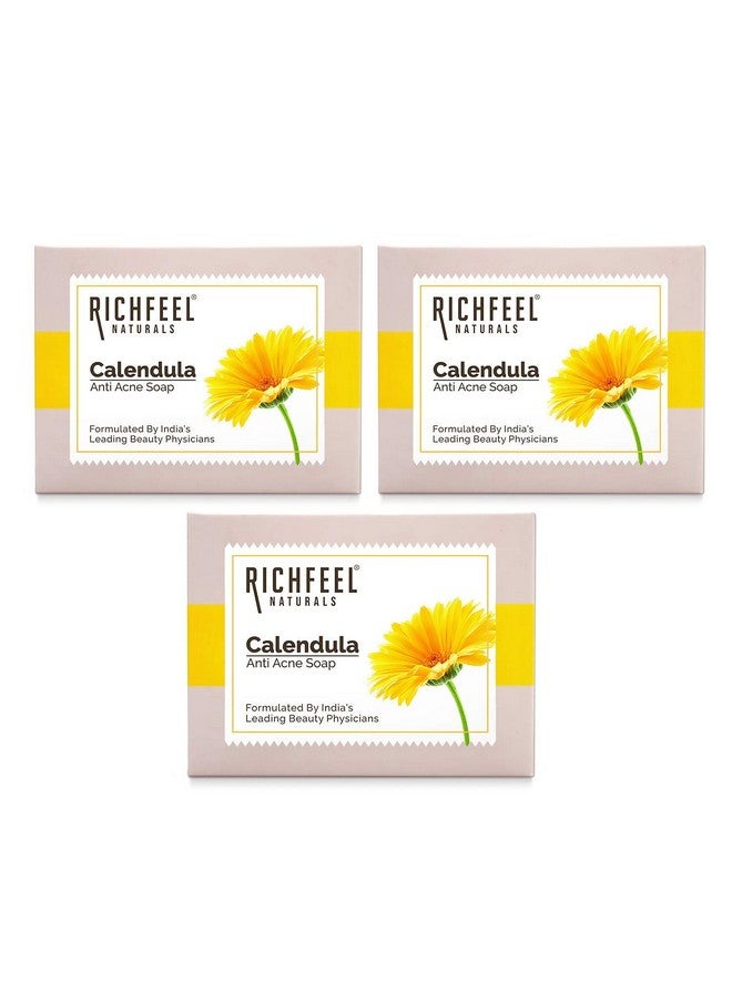Richfeel Calendula soap | Anti Acne Brightening Soap | Beautiful Naturally Anti- Acne Soap With Calendula Extract - Image 2