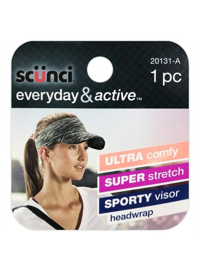 Sporty Visor Headwrap, Super stretchy and comfy, One Size, Assorted Colors (1-Count)