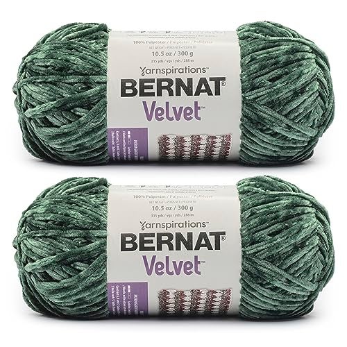 Bernat Velvet Pine Yarn - 2 Pack of 10.5oz/300g - Polyester - #5 Bulky - 315 Yards - Knitting & Crochet - Image 1