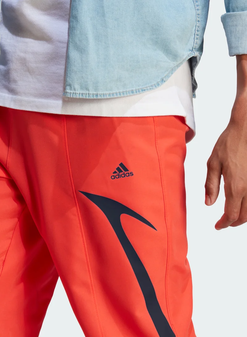 adidas بنطال رياضي بنمط كتل الألوان