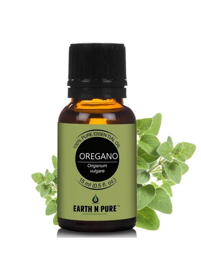 Earth N Pure زيت الأوريجانو العطري 100% نقي وطبيعي غير مخفف بدرجة علاجية مع قطارة زجاجية مثالي للاسترخاء وعلاج البشرة والمزيد 15 مل  - Image 1