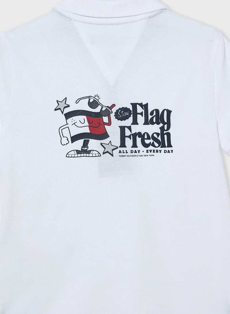 TOMMY HILFIGER Kids Flag Fun Short Sleeve Regular Polo T-Shirt