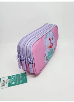 KAUKKO Kids&love Layer Flamingo L8112 3 Compartment Pencil Bag  - Image 3