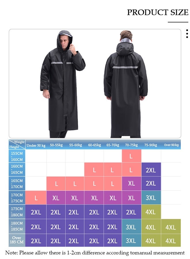 DUNISO Rain Suit Jacket Raincoat Hooded Rain Poncho Lightweight Emergency Jacket Rainwear for Men and Women Outdoor All-Sport Waterproof Breathable Anti-storm - Image 4