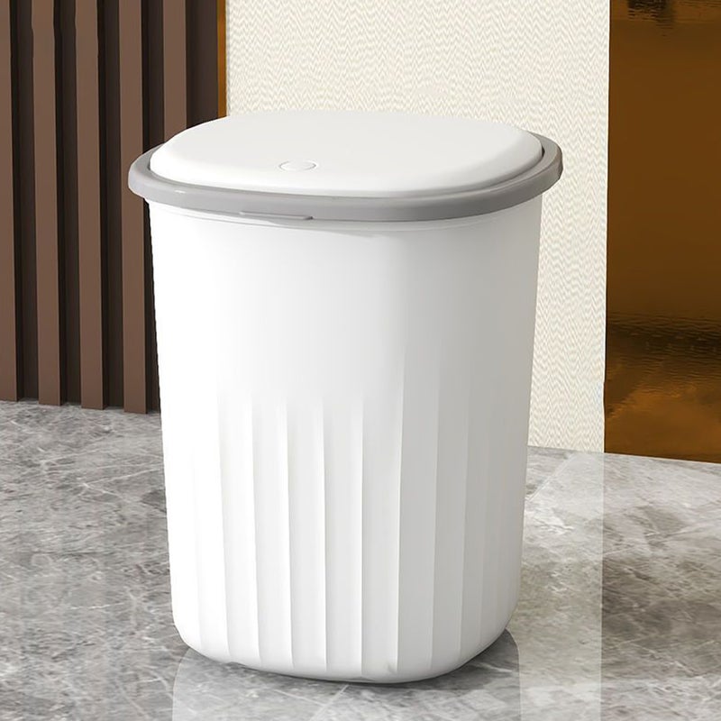 2pcs Trash Can Trash Can Waste Basket Bedroom Bathroom Garbage Bin for Living Room Toilet - Image 4