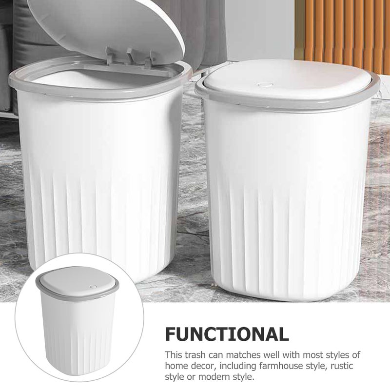 2pcs Trash Can Trash Can Waste Basket Bedroom Bathroom Garbage Bin for Living Room Toilet - Image 5