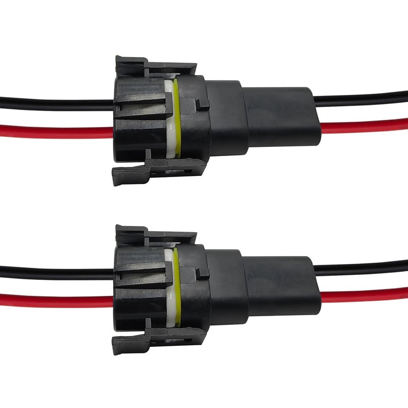 Audak 2Sets H11 H8 880 881 High Temperature Ceramic Wire Harness Socket Male & Female Adapter for Headlight Fog Light - Image 4