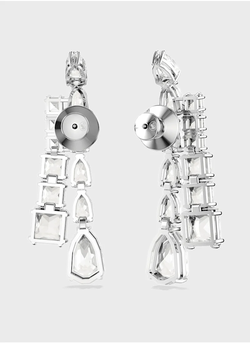 سواروفسكي Stone Detail Drop Earrings