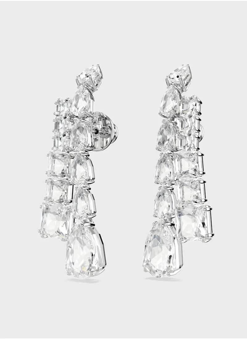 سواروفسكي Stone Detail Drop Earrings