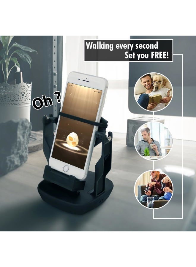 SNYZO S SOLER SNYZO Phone Swing, Phone Rocker, Compatible with Walker Cellphone Pedometer Accessories (Mute Version)(Battery Compatible)(USB Cable) Quick Step Earning Device – Black - Image 2