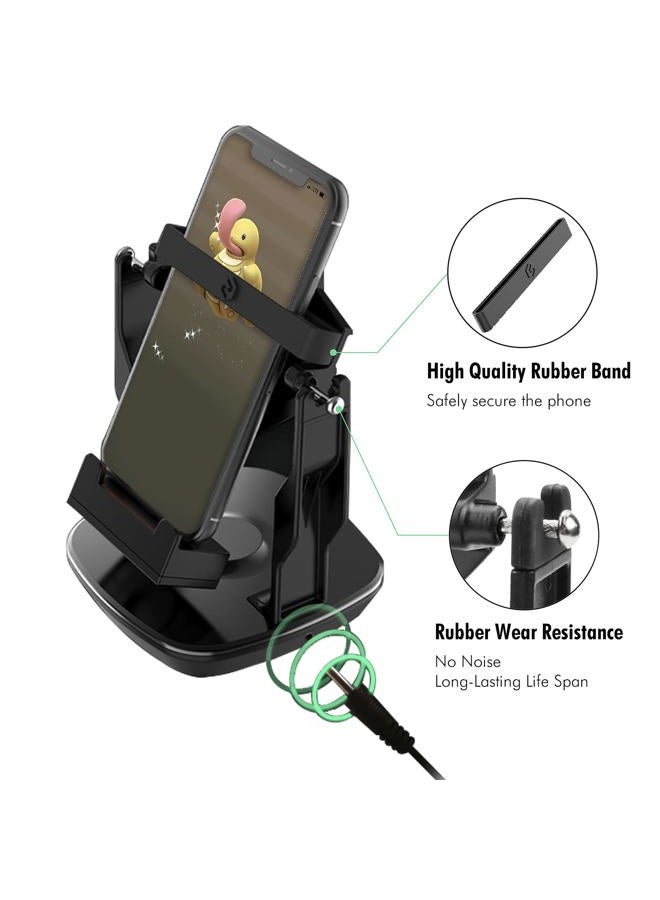 SNYZO S SOLER SNYZO Phone Swing, Phone Rocker, Compatible with Walker Cellphone Pedometer Accessories (Mute Version)(Battery Compatible)(USB Cable) Quick Step Earning Device – Black - Image 4