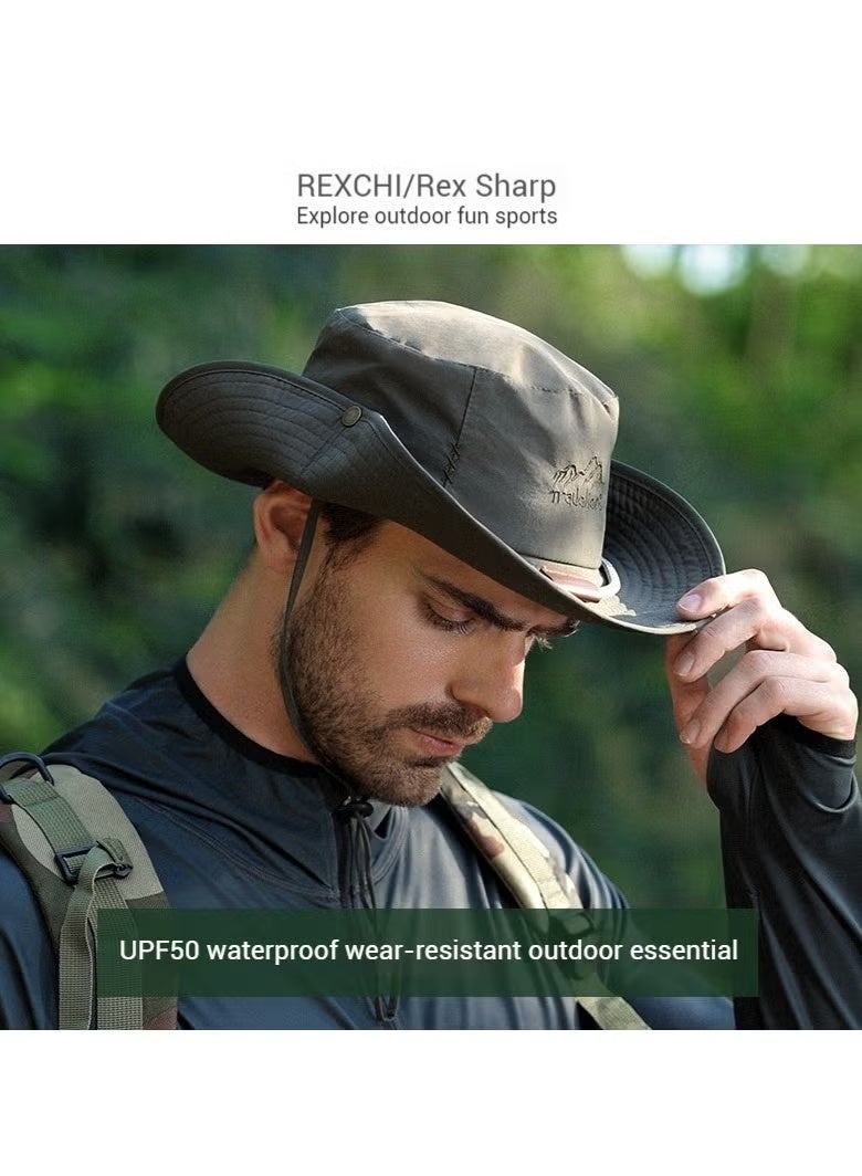 GIFT Fisherman Hat Outdoor Mountaineering Hiking Sun Hat Sun Protection Fishing Anti-UV - Image 3
