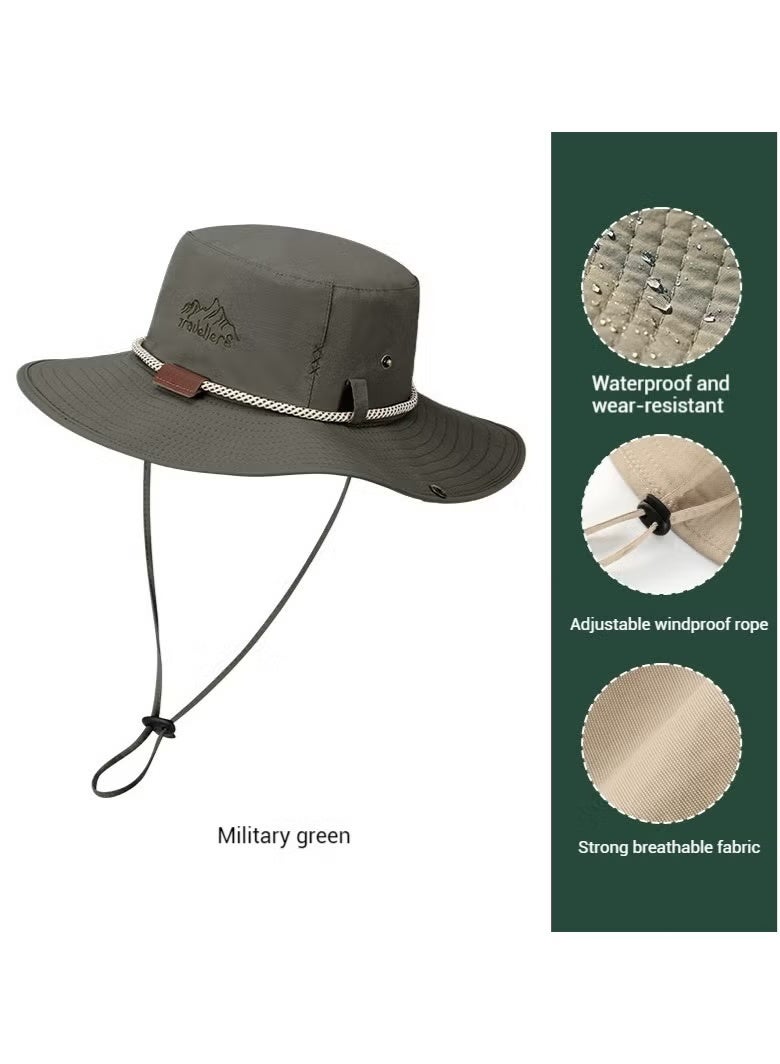 GIFT Fisherman Hat Outdoor Mountaineering Hiking Sun Hat Sun Protection Fishing Anti-UV - Image 2