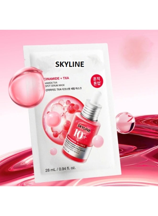 SKYLINE Niacinamide & TXA Dark Spot Correcting Serum Mask 28ml – Helps Reduce Dark Spots & Improve Skin Clarity - Image 2