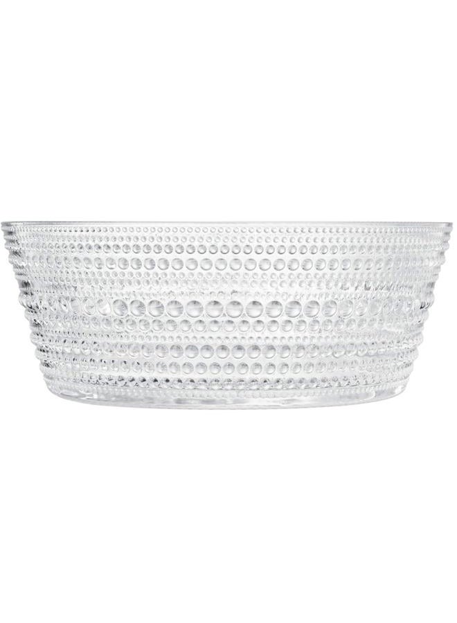 Khen Hobnail Glass Bowl Breaded Clear Borosilicate Decorative Tableware for Fruit, Salad or Centerpiece Display, Vintage Style 10 Inch Round Dish Ideal for Dining Table, Coffee Table or Kitchen Use - Image 1