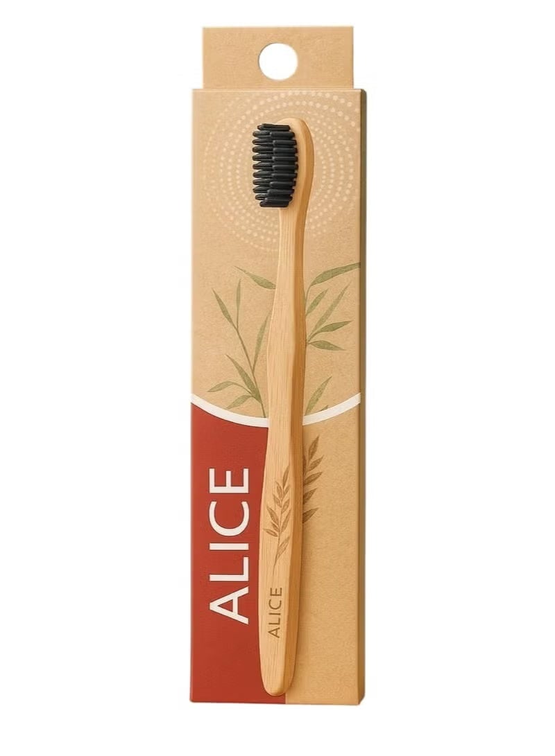 Alice TOOTHBRUSH HANDLE MADE WITH 100% NATURAL BAMBOO - Image 1