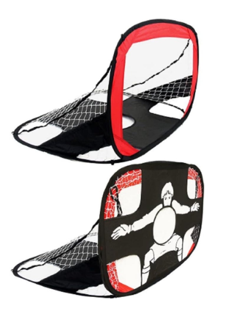 Spall 2 in 1 Soccer Goal for Kids Pop Up Kids Soccer Net Soccer Target with Carry Bag Perfect for Backyard Indoor Outdoor Sports and Practice - Image 1