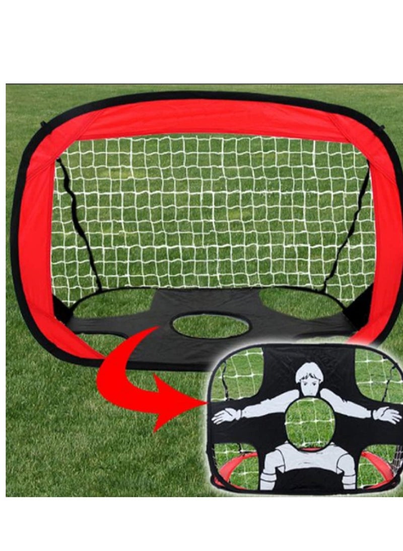 Spall 2 in 1 Soccer Goal for Kids Pop Up Kids Soccer Net Soccer Target with Carry Bag Perfect for Backyard Indoor Outdoor Sports and Practice - Image 4