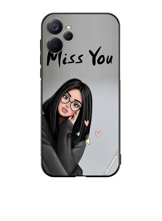 VR CREATIVE Protective Case Cover For Realme 9i 5G Girl Miss You Design Multicolour - Image 1