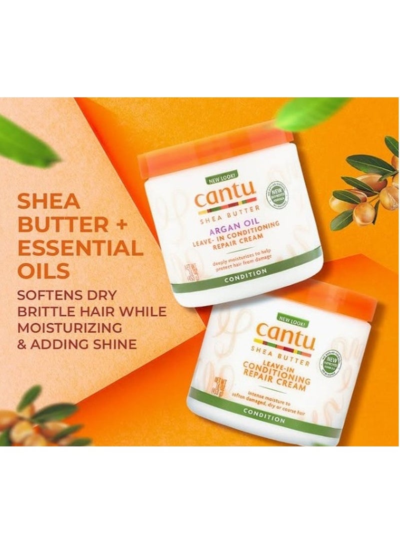 CANTO Argan Oil Leave-In Conditioning Repair Cream 453g + Shea Butter Leave In Conditioning Repair Cream 453g - Image 2