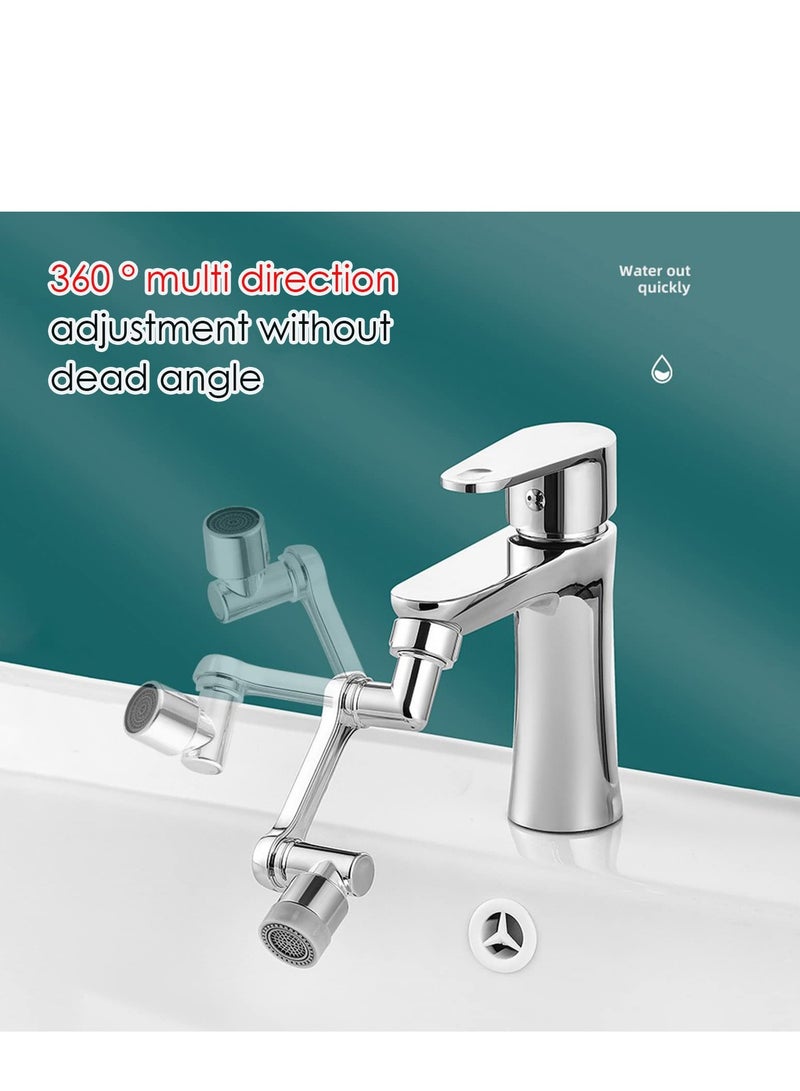 Faucet Aerator 1080° Rotating Extender Aerator Durable Splash Proof Faucet Extender Two Ways Water Saver Faucet Aerator Can Be Used for Bathroom Sink Kitchen Sink  - Image 4