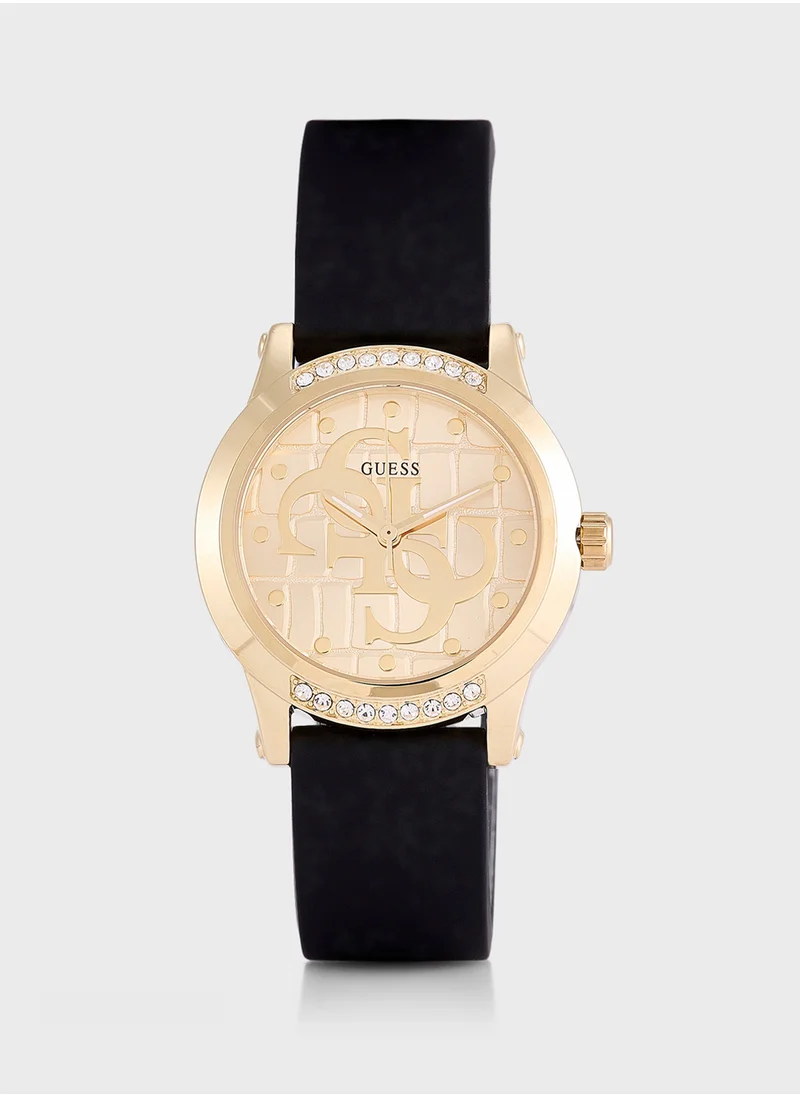 GUESS Annette Pu Strap Analog Watch