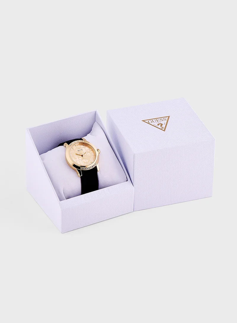 GUESS Annette Pu Strap Analog Watch