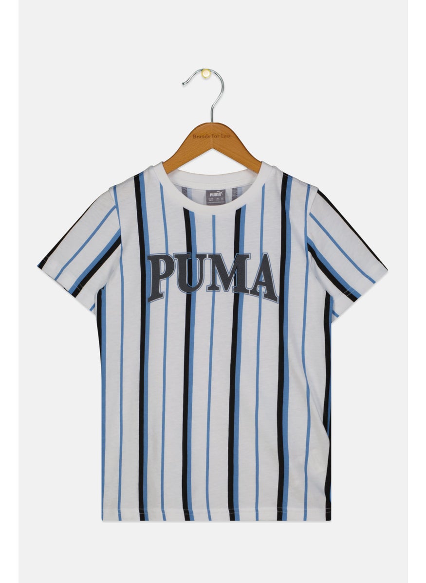 PUMA Kids Boy Short Sleeve Stripe Outdoor T-Shirt, Multicolor  - Image 1