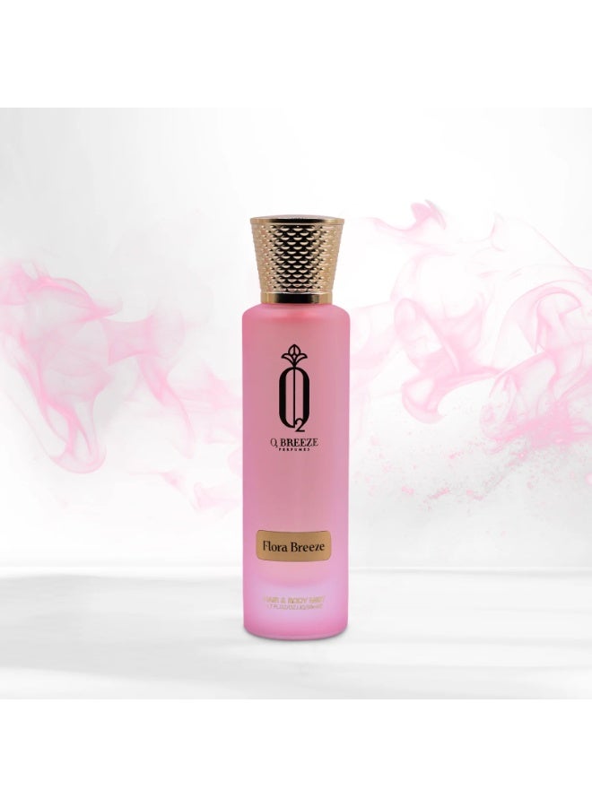 BREEZE PERFUMES Flora Breeze  Hair and Body Mist 50ml Long Lasting Fragrance Spray for Women - Image 2