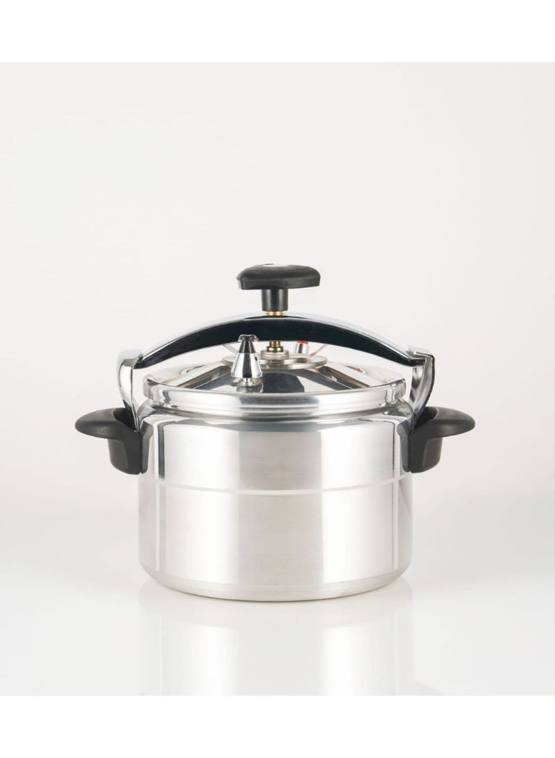 High-quality 9-liter aluminum pressure cooker with a premium mirror finish – energy-efficient fast-cooking pot – advanced safety valve and locking system. - Image 4