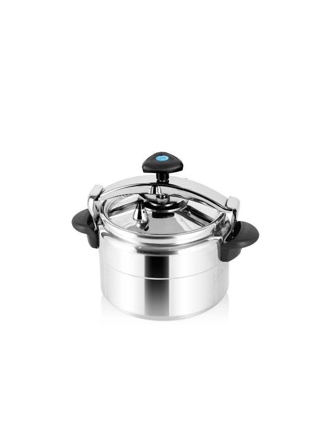 High-quality 9-liter aluminum pressure cooker with a premium mirror finish – energy-efficient fast-cooking pot – advanced safety valve and locking system. - Image 2