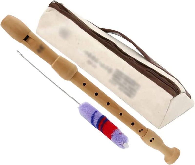 ZRAGEK Music Recorder Instrument, Beginner Adult Baroque Alto Recorder, 8-Hole Wooden Professional Playing Flute Instrument, Storage Bag + Cleaning Stick, Primary Color - Image 1